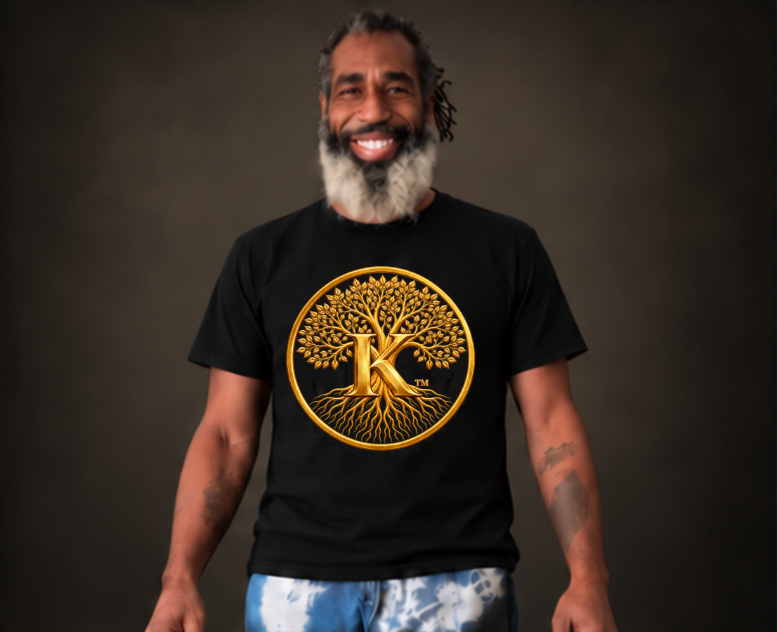 Samuel Deon Madison Sr. wearing tees with the approved Founder’s Tree Circle-K logo